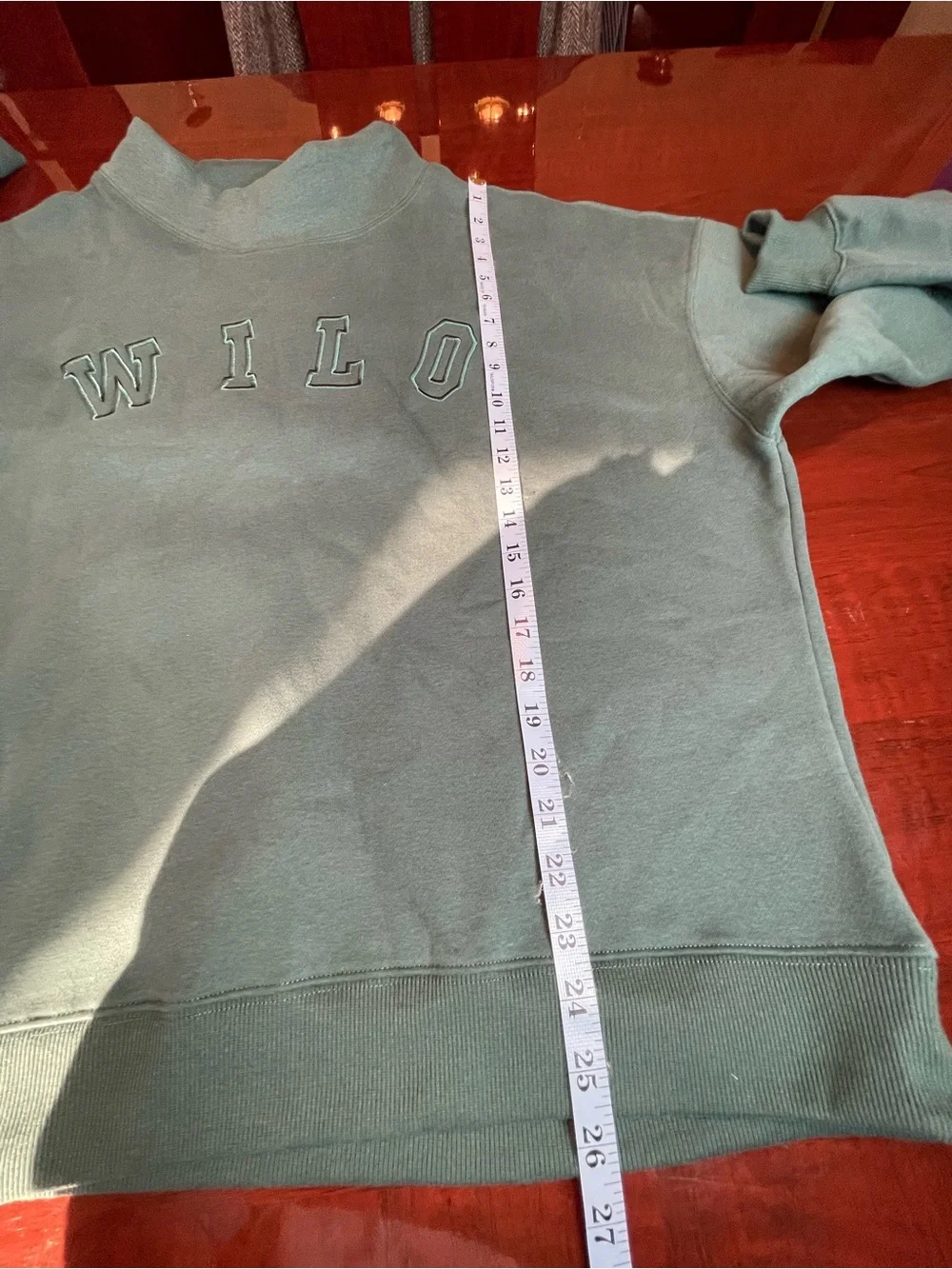 NWT Wilo The Label Teal Green Funnel Neck Sweatshirt & Legging Set Size Medium